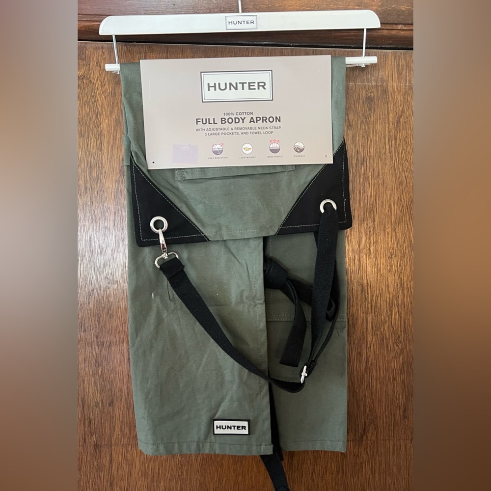 HUNTER Men's Olive and Black Full Body Apron